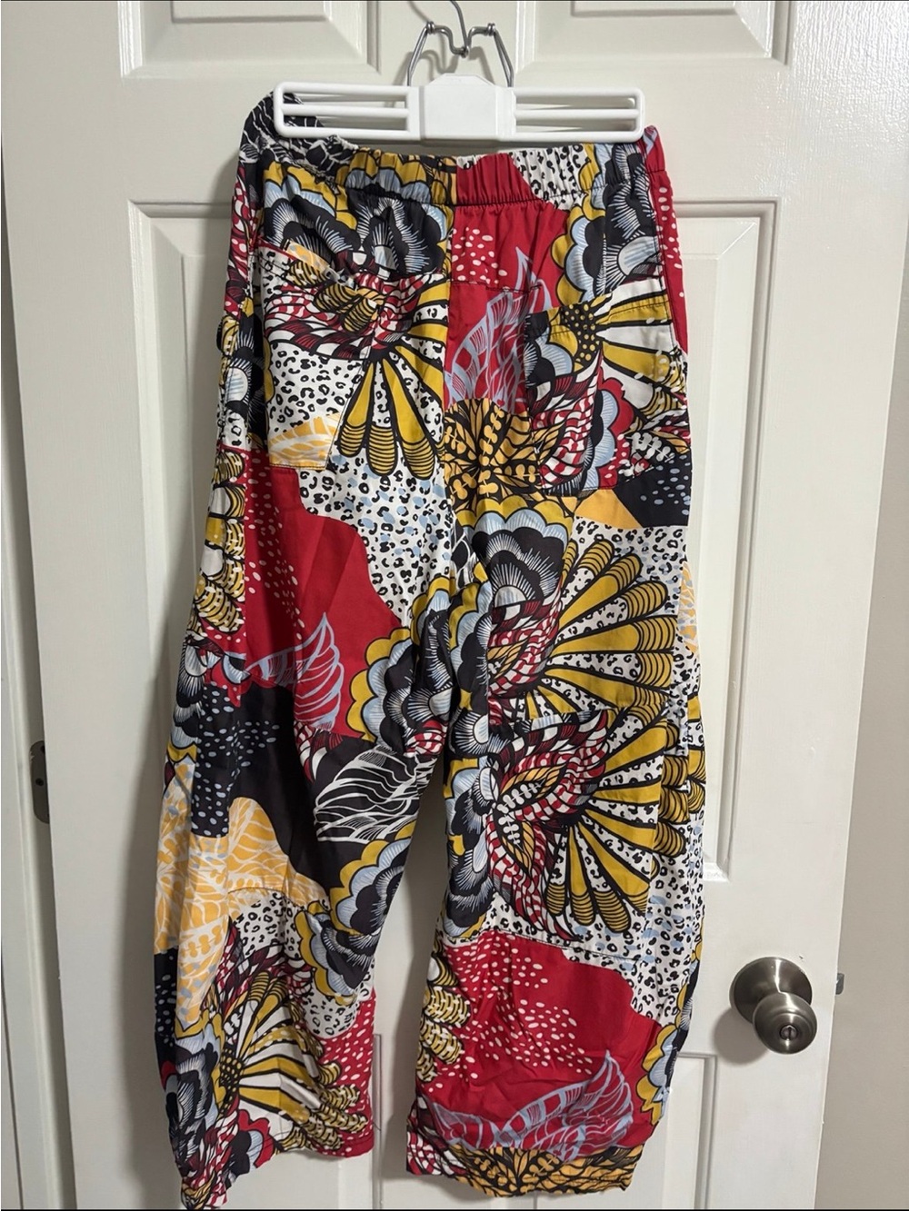 Free People Game Day Patchwork Wide-Leg Track Pants - Picture 7 of 9